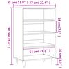 vidaXL Highboard svart 57x35x90 cm konstruert tre
