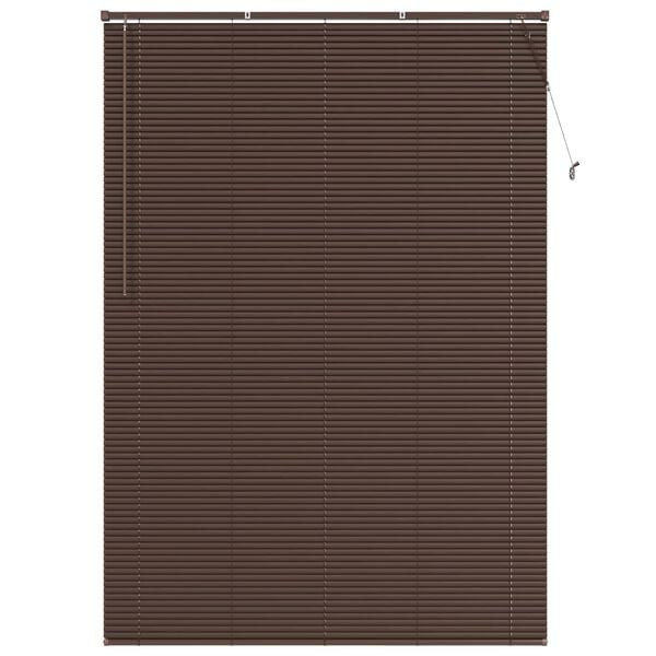 vidaXL Venetiansk persienne M&oslash;rk Brun med M&oslash;nster 213 x 150 cm PVC