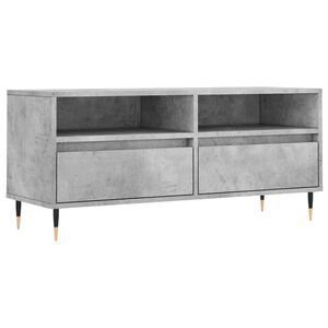 vidaXL TV-benk betonggr&aring; 100x34,5x44,5 cm konstruert tre