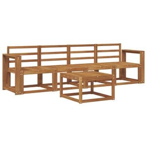 vidaXL Utend&oslash;rs sofa-sett 5 pcs Naturlig