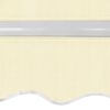 vidaXL Foldbar markise manuell 400 cm kremhvit