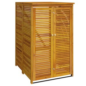 vidaXL Enkelt s&oslash;ppeldunkskur 70x89x117 cm heltre akasie