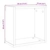 vidaXL Vegghyller kube 4 stk gammelt tre 30x15x30 cm konstruert tre