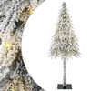 vidaXL Juletre med 300 LED med stativ Hvit 210 cm PE og st&aring;l