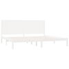 vidaXL Sengeramme hvit heltre 180x200 cm Super King