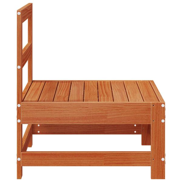 vidaXL Hagem&oslash;bel Midtsofa Massiv furu VoksBrun 62 x 62 x 70,5 cm