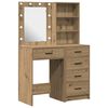vidaXL Sminkebord 2 pcs Brun 50 x 41 x 135 cm Konstruert tre