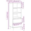 vidaXL Highboard hvit 40x36x110 cm konstruert tre