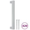 vidaXL Skaph&aring;ndtak 20 stk s&oslash;lv 160 mm rustfritt st&aring;l