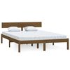 vidaXL Sengeramme honningbrun heltre furu 120x200 cm