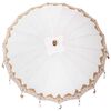 vidaXL Balinesisk Parasol 260 2 pcs Krem Bomull og solid tre
