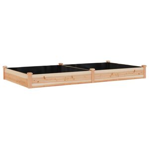 vidaXL H&oslash;ybed med foring 240x120x25 cm heltre gran