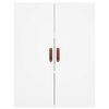 vidaXL Highboard hvit 69,5x34x180 cm konstruert tre