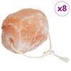 vidaXL Salt Likk Steiner 8 stk. Rosa Himalayasalt