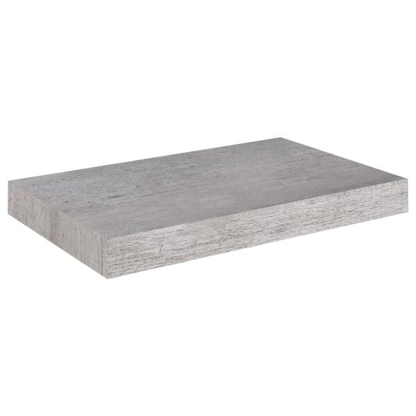 vidaXL Flytende vegghyller 4 stk betonggrå 40x23x3,8 cm MDF