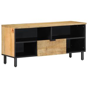 vidaXL TV-benk brun 100x33x46 cm heltre mango