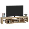 vidaXL TV-benk med LED-lys sonoma eik200 x 36,5 x 40 cm