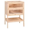 vidaXL Hamsterbur 55x40x80 cm heltre gran