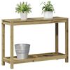 vidaXL Pottebord med hylle 108x35x75 cm heltre furu