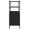 vidaXL Bokhylle svart 80x30x78,5 cm konstruert tre og jern