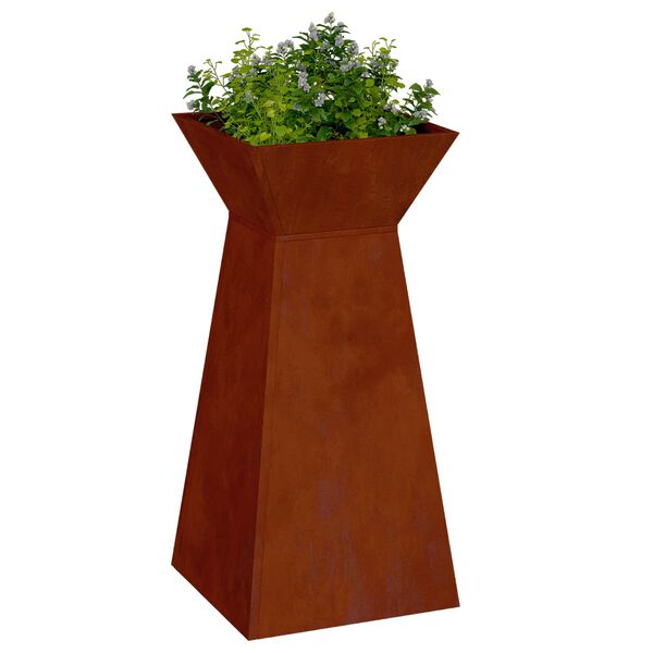 vidaXL S&oslash;yleplanter s&oslash;lv 35 x 35 x 73 cm Cortenst&aring;l
