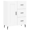 vidaXL Highboard hvit 69,5x34x180 cm konstruert tre