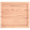 vidaXL Bordplate lysebrun 60x50x(2-6)cm behandlet heltre naturlig kant
