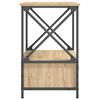 vidaXL Nattbord sonoma eik 50x41x65 cm konstruert tre
