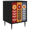 vidaXL Nattbordskap ESSEN Svart eik 36 x 33 x 51 cm Konstruert tre