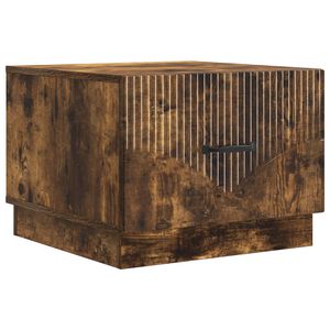 vidaXL Kaffebord R&oslash;kt Eik 49 x 50 x 37 cm Konstruert tre