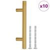 vidaXL Skaph&aring;ndtak 10 stk gulv senteravstand hull 64 mm total lengde 100 mm rustfritt st&aring;l