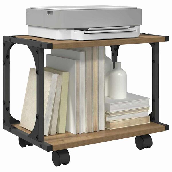 vidaXL Skiverstativ Artisan Eik 41 x 28 x 33.5 cm Konstruert tre