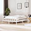 vidaXL Sengeramme hvit 150x200 cm King Size heltre