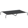 vidaXL Forh&oslash;yet hundeseng svart 150x90x20 cm oxfordstoff og st&aring;l