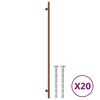 vidaXL Skaph&aring;ndtak 20 stk bronse 480 mm rustfritt st&aring;l