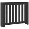 vidaXL Radiator Deksel Svart Eik 104 x 20 x 82 cm Konstruert tre