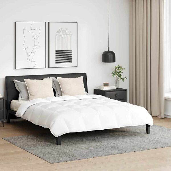 vidaXL Dyne Sett med pute 3 pcs Hvit Dun Fjær