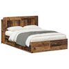 vidaXL Sengeramme med oppbevaring Gammelt tre 135 x 190 cm
