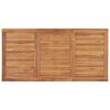 vidaXL 7-delers hagespisesett 160x80 cm heltre teak