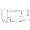 vidaXL Salongbord gammelt tre 90x50x36,5 cm konstruert tre