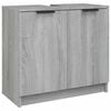 vidaXL Baderomsskap gr&aring; sonoma eik 64,5x33,5x59 cm konstruert tre