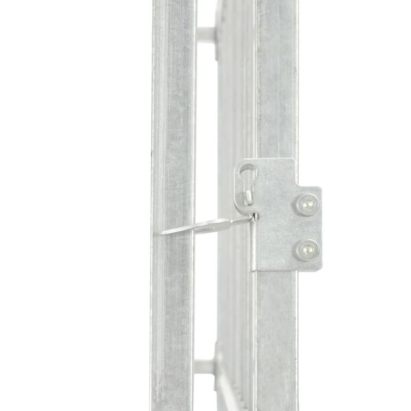 vidaXL Utendørs hundegård med tak 150x150x200 cm