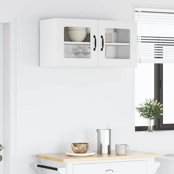 vidaXL Kj&oslash;kkenskap Hvit 80 x 31 x 40 cm Konstruert tre