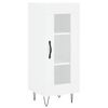 vidaXL Highboard hvit 34,5x34x180 cm konstruert tre