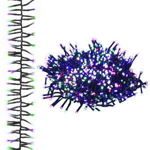 vidaXL LED-strenglys med 1000 lysdioder pastell fargerik 11 m PVC