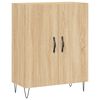 vidaXL Highboard sonoma eik 69,5x34x180 cm konstruert tre