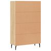 vidaXL Highboard sonoma eik 69,5x31x115 cm konstruert tre