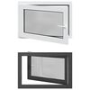 vidaXL Kj&oslash;levindu RISOR 90 x 70 cm PVC og glass Antrasitt