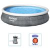 Bestway Oppbl&aring;sbart basseng Fast Set med pumpe 396x84 cm