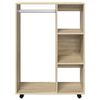 vidaXL Garderobe sonoma eik 80x40x110 cm konstruert tre